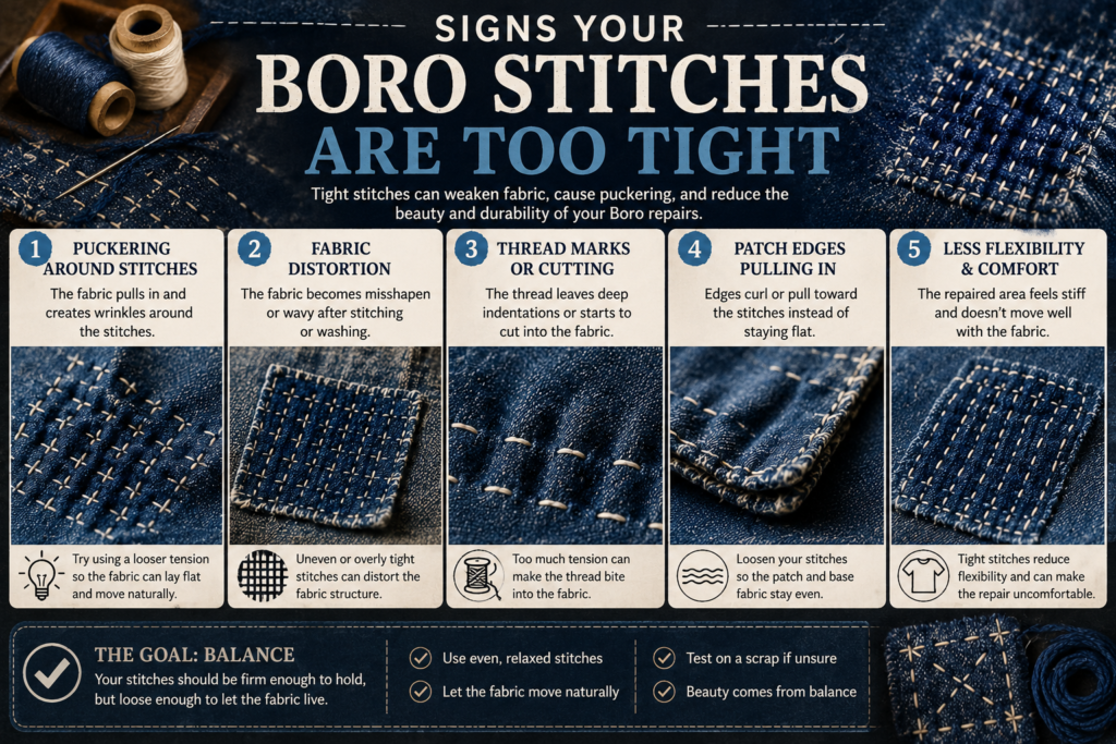 How Tight Should Boro Stitches Be