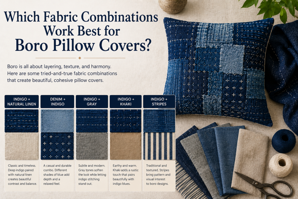 How to Make a Boro Pillow Cover