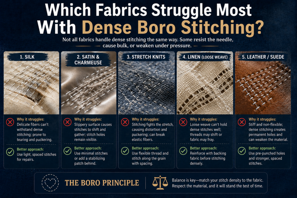 Can Boro Stitching Be Too Dense?