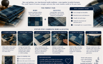 How to Combine Boro and Quilting Techniques for Beautiful, Durable Textile Art