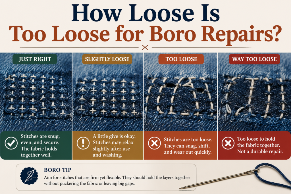 How Tight Should Boro Stitches Be