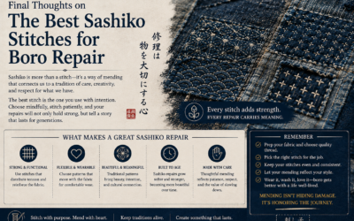 Best Sashiko Stitches for Boro Repair: Traditional Patterns That Strengthen and Beautify Fabric