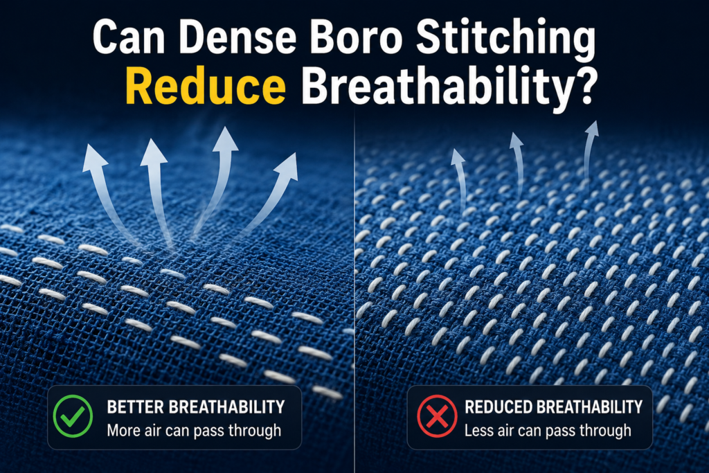 Can Boro Stitching Be Too Dense?