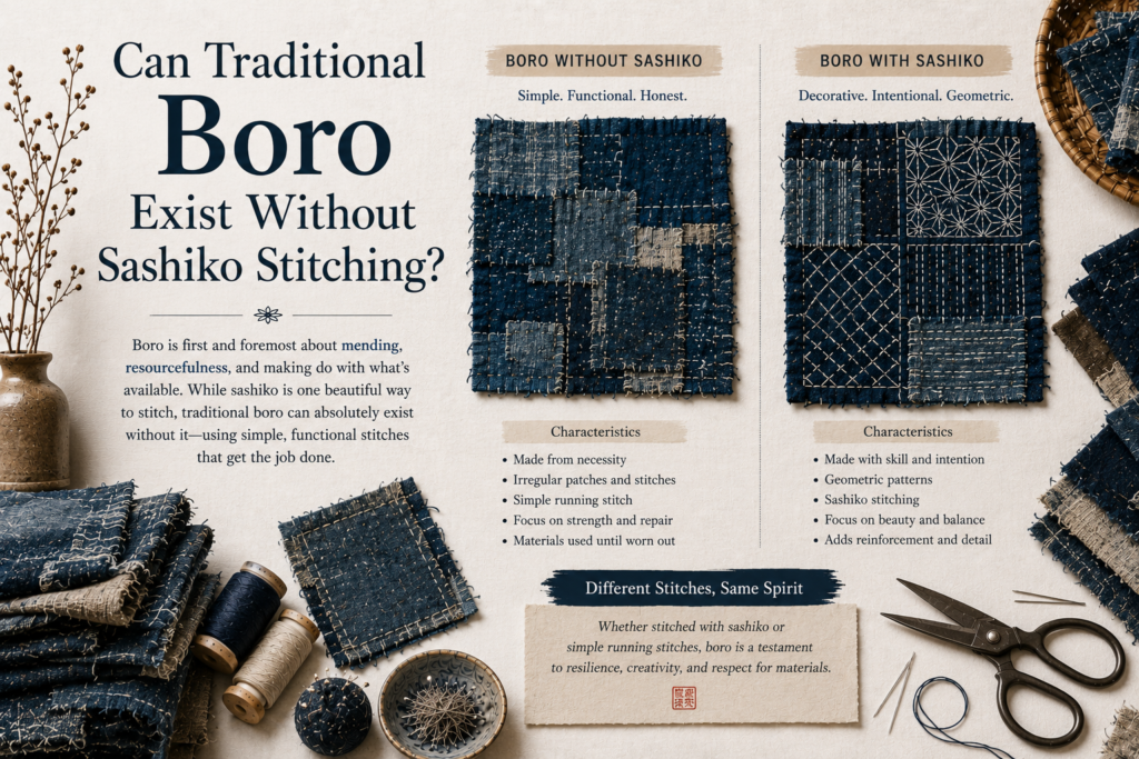 Can You Do Boro Stitching Without Sashiko?