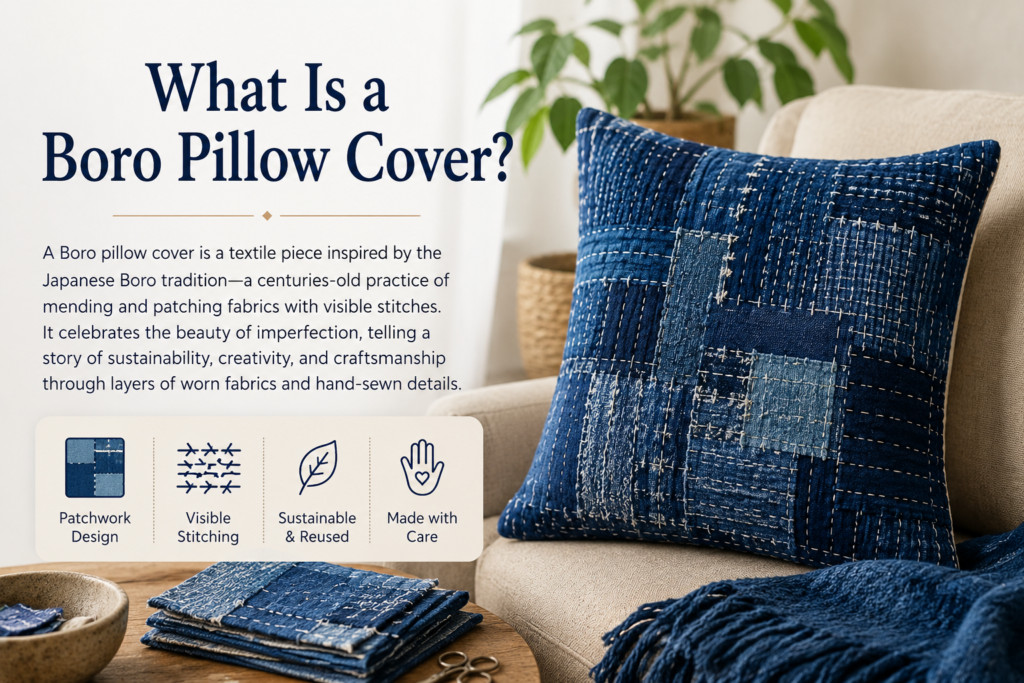 How to Make a Boro Pillow Cover