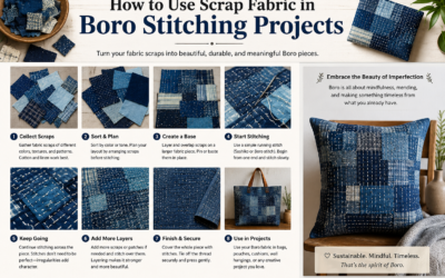 How to Use Scrap Fabric in Boro Stitching Projects