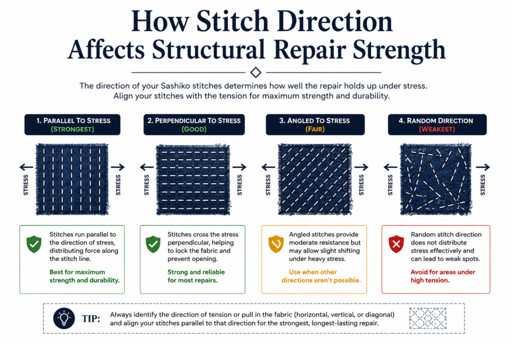 Which Sashiko Patterns Work Best for Structural Repairs?