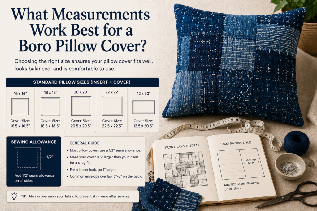 How to Make a Boro Pillow Cover
