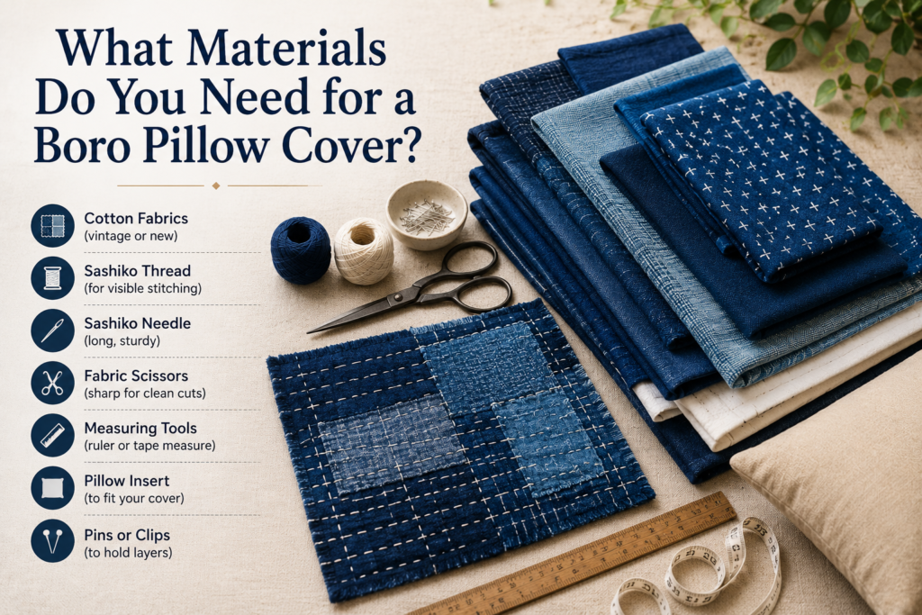 How to Make a Boro Pillow Cover