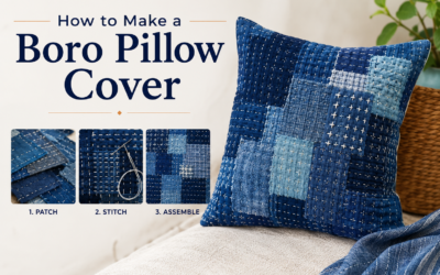 How to Make a Boro Pillow Cover