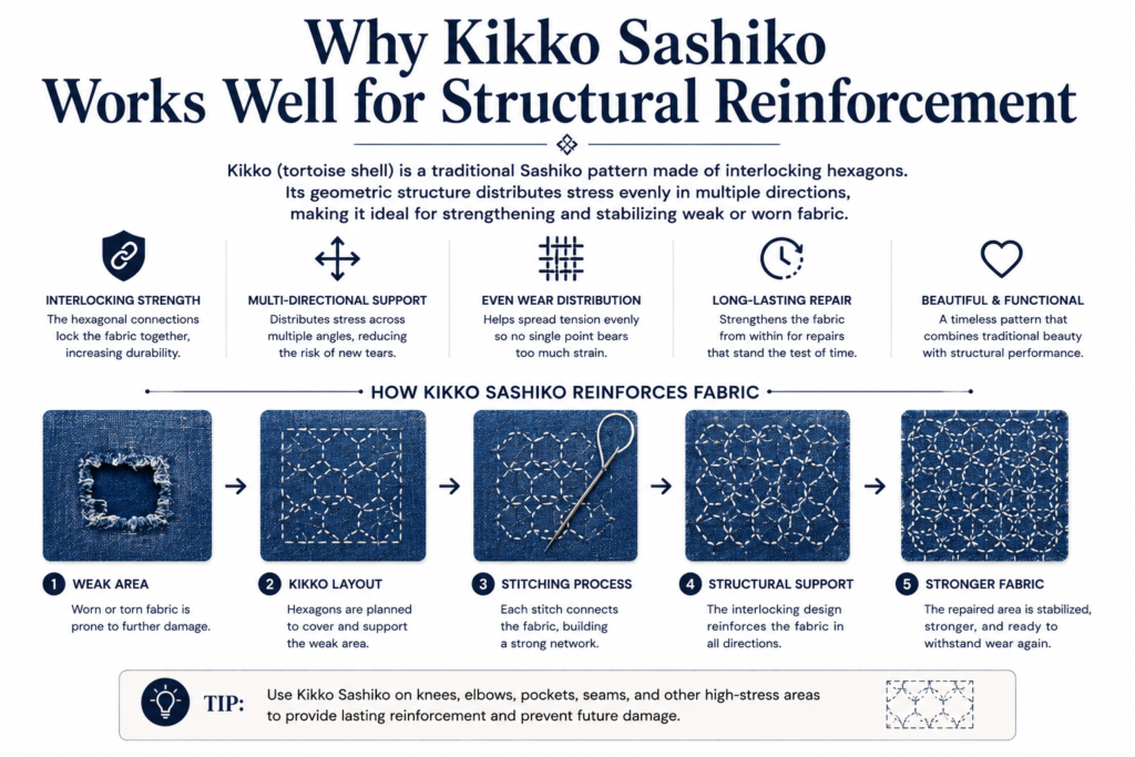 Which Sashiko Patterns Work Best for Structural Repairs?
