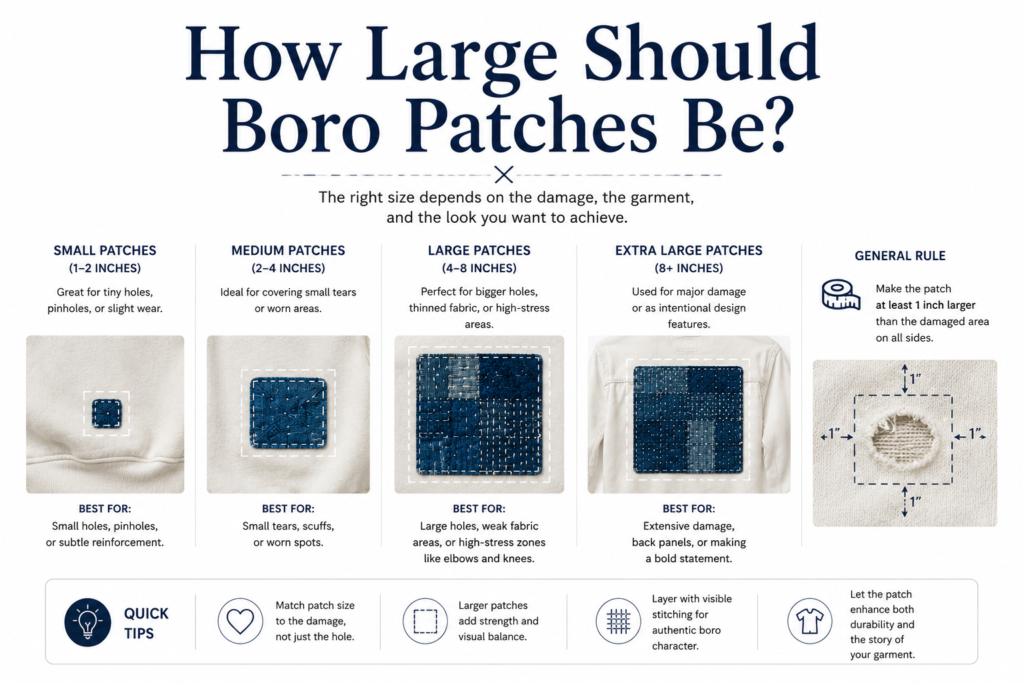 How to Add Boro Patches to Shirts and Hoodies
