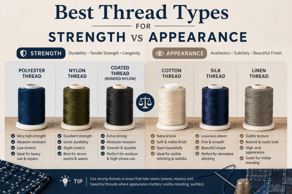 Best Thread Types for Strength vs Appearance