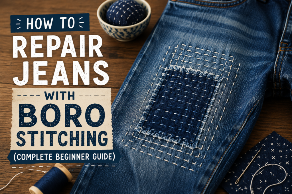 How to Repair Jeans with Boro Stitching