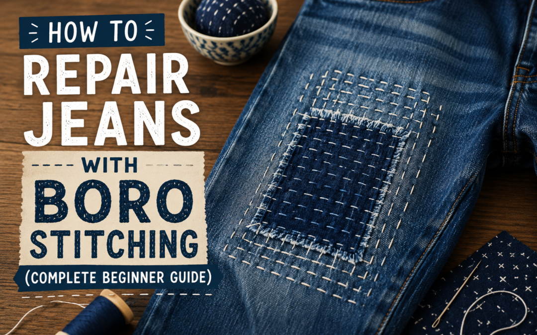 How to Repair Jeans with Boro Stitching