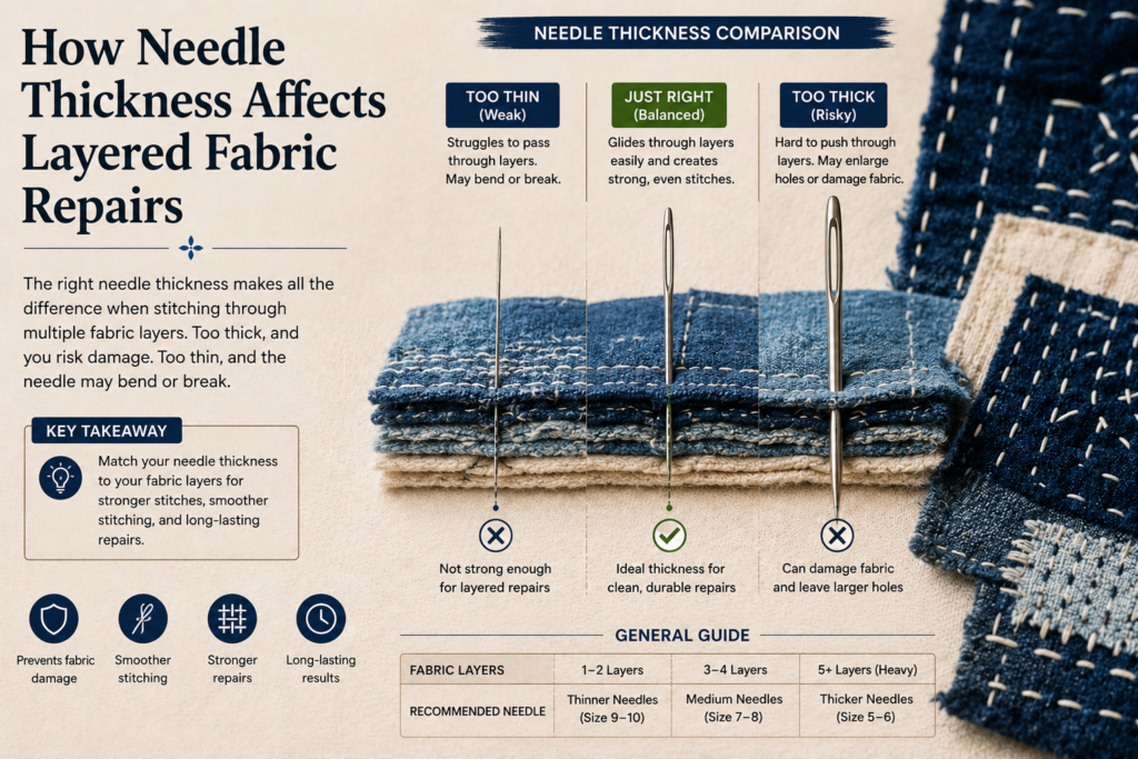 What Needle Size Works Best for Boro Stitching?
