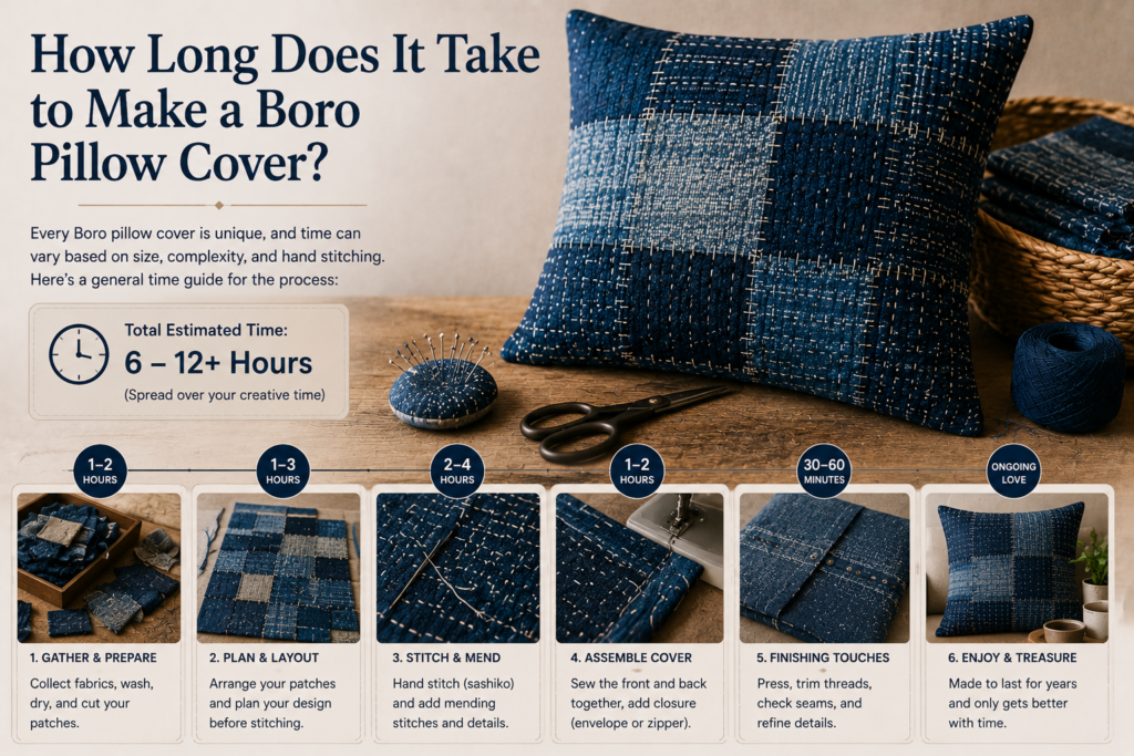 How to Make a Boro Pillow Cover