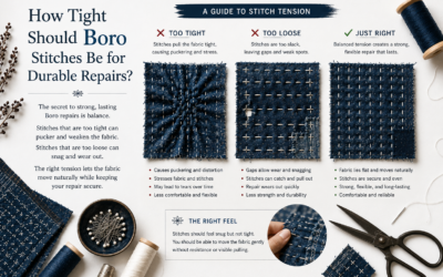 How Tight Should Boro Stitches Be for Durable Repairs?