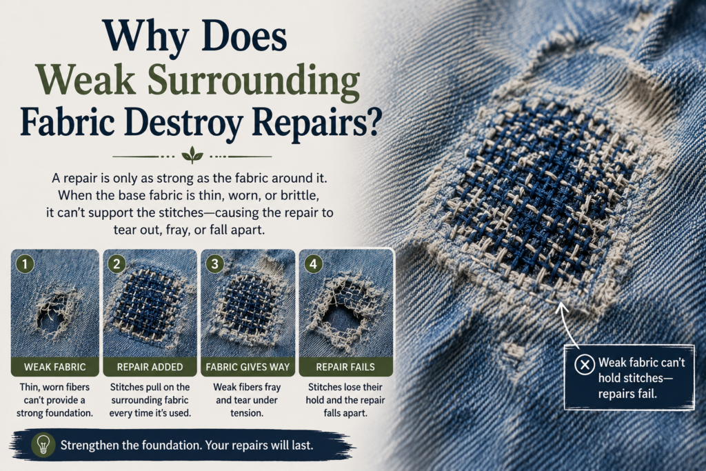 Why Some Visible Mending Repairs Fail Quickly